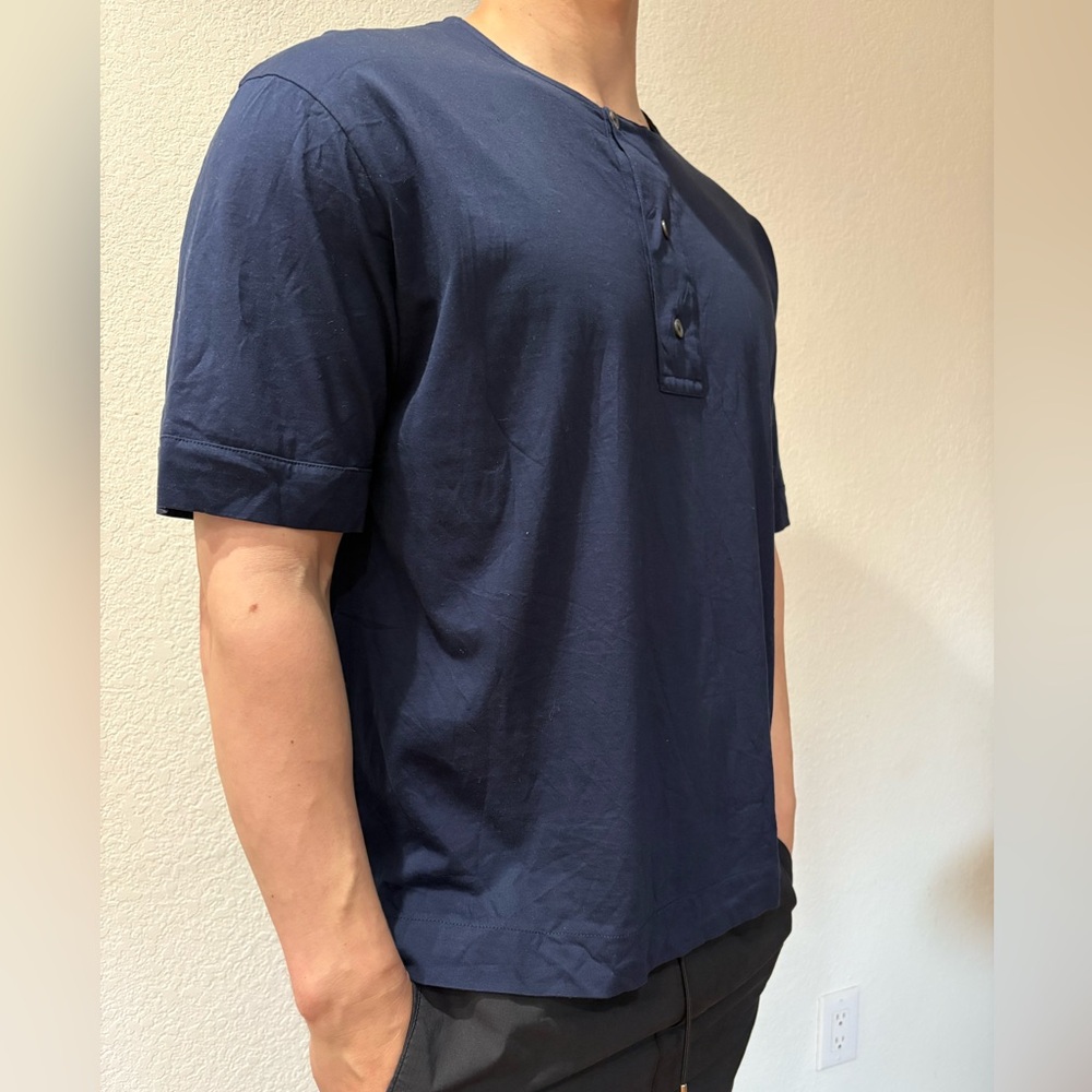 COS Dark Blue Casual Men's Shirt